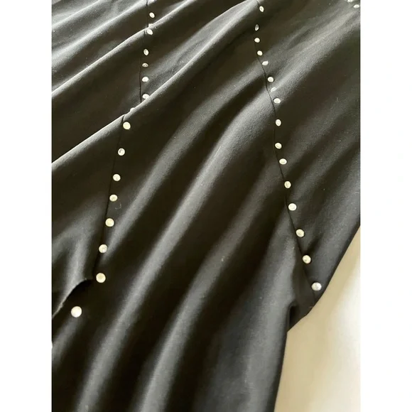 Cache Embellished Stretch Black Rhinestones Crystals Dress 8 ❤️‍🔥❤️‍🔥 - Picture 3 of 7
